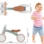 SEREED Baby Balance Bike for 1 Year Old Boys Girls 12-24 Month Toddler Balance Bike, 4 Wheels Toddler First Bike, First Birthday Gifts