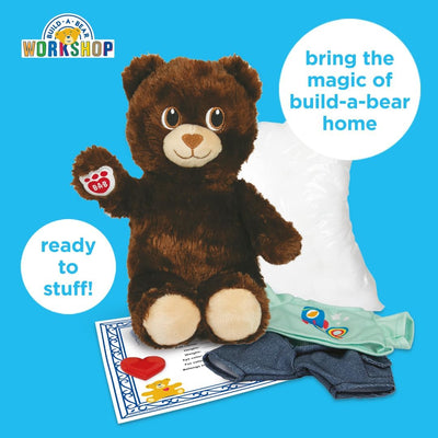 Casdon Build-A-Bear Workshop Furtastic Toy Bear & Outfit Assortment | Assorted Cuddly Toy Bears and Outfits for Children Ages 3+ | Ready to Stuff! | Filling, Heart, and Certificate Also Included