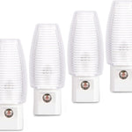 Emotionlite Plug in Night Light, Warm White LED Nightlight, Dusk to Dawn Sensor, Kids, Nursery, Bedroom, Bathroom,Hallway, Stairs, Kitchen, 4 Pack