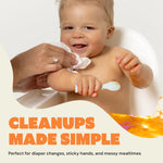 DYPER Baby Wipes Unscented (720 Count) - 99% Water-Based & Hypoallergenic Baby Wipes, Made with Plant-Based Materials, Gentle for Sensitive Skin, Fragrance & Plastic-Free Wet Wipes, 12 Pack