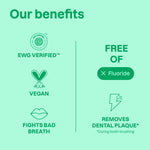 Attitude Kids Fluoride-Free Toothpaste, EWG Verified, Plant- and Mineral-Based Ingredients, Vegan, Sugar-Free, Mango, 4.2 Oz