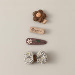 Baby Girl Hair Clips Set 20Pcs Tiny 2" Toddler Hair Bows Fully Covered Barrettes Clips for Babies Kids Small Hair Accessories