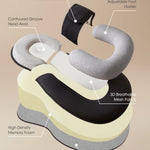Kaatnii Tummy Time Pillow Baby Lounger Pillow Reduce Spit-Up Anti Overflow Design for Baby Comfort and Feeding Support