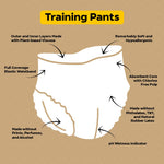 DYPER Toddler Training Pants 2T-3T for Boys & Girls Hypoallergenic, Unscented, Plant-Based & Perfect for Sensitive Skin, Leakproof Potty Training Pants for Day & Overnight Protection