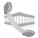 SKYLA HOMES Baby Locks (8-Pack) Child Safety Cabinet Proofing - Safe Quick and Easy 3M Adhesive Cabinet Drawer Door Latches No Screws & Magnets Multi-Purpose for Furniture Kitchen Ovens Toilet Seats