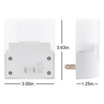 GE LED Motion Sensor Night Light, Plug into wall, 40 Lumens, Soft White, UL-Certified, Energy Efficient, Ideal Nightlight for Bedroom, Bathroom, Kitchen, Hallway, 46632, White, 2 Pack