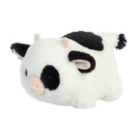 Aurora® Adorable Spudsters™ Tutie Cow Stuffed Animal - Round Shape Makes for Comforting Cuddles - Perfect for Kids All Ages and Animal Loving Adults - White 10 Inches