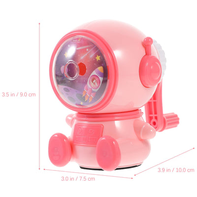 TEHAUX Cartoon Manual Pencil Sharpener Portable Handheld Adjustable Tip Sharpener for School Office Home Use
