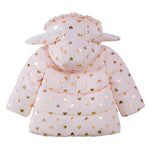 Rokka&Rolla Baby Girls' Water-Resistant Soft Mini Fur Lined Puffer Jacket Winter Coat for Newborn Infant Toddler