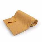 Donsonny Baby Blanket for Boys Girls Soft Minky with Double Layer Dotted Backing, Star and Moon Printed 30 x 40 Inch Receiving Blanket (Ginger)
