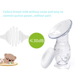 CMBEAR Manual Breast Pump,4oz 100ml Food Grade Silicone,Soft and Comfortable Breast Milk Collection, Nusring Care for Breast Feeding Mom…