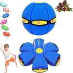 Magic Bouncing Ball, Magic Flying Saucer Bouncy Ball, Pop up, Dual Form Freely Switchable Toy with 6 Light, Parent-Child Interaction, Suitable for Indoor & Outdoor