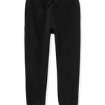 The Children's Place Boys' Active Fleece Jogger Sweatpants, Black Single, X-Small