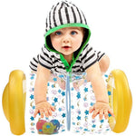 QINGBAO Baby Crawling Toy Fitness Toys Exercise Your Baby's Hearing and Touch Exercise Your Baby's Muscles and Coordination (Yellow)