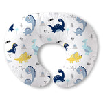 Plushii Nursing Pillow for Breastfeeding, Soft and Supportive Breastfeeding Pillow for Mom and Baby, Cute Feeding Pillow with Removable Cover for 0–12 Months, Dinosaurs World