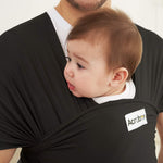 Acrabros Baby Wrap Carrier,Hands Free Baby Carrier Sling,Lightweight,Breathable,Softness,Perfect for Newborn Infants and Babies Shower Gift,Black