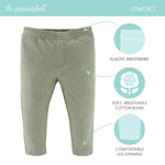 The Peanutshell Baby Boys or Girls Jeggings Set of 4-12-18 Months Size Jeans, Soft and Stretchy Pants, Boy and Girl Leggings, Infant Boy and Toddler Girl Clothes - Neutral Multicolor
