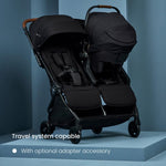 Silver Cross Jet Double - Full Size Side by Side Double Infant & Toddler Stroller - Lightweight, Compact & Easy to Fold, with All-Terrain Wheels – Disney Park Approved