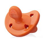 Chicco PhysioForma Luxe Orthodontic Pacifier for Babies 16-24 Months, One-Piece 100% Soft Silicone, Supports Breathing, Textured Shield & Handle, Sterilizing Case, BPA Free, 2-Pack, Terracotta