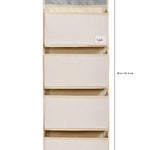 3 Sprouts Over The Door Baby Organizer - Essential Newborn Nursery Storage, Toy Organizer for Room and Closet - Bedroom Storage - Hooks Included, Ostrich
