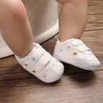 Clowora Baby Boys Girls Shoes Non-Slip Rubber Sole Sneakers Infant First Walking Toddler Crib Shoes Newborn Loafers Flats. (10/Multi-Color,6-12 Months)