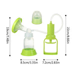 Manual Breastpump & Feeding Bottle Set Portable Handheld Breastpump Easy Use Without Batteries Need Milk Collector