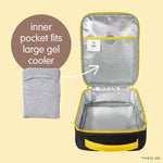 b.box Batman Insulated Lunch Bag for All Ages, Fits Our Lunch Box + Snack Box, or Mini Lunch Box + Snack Box, or Lunch Box + Water Bottle