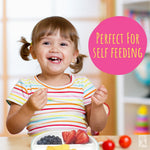 Elk and Friends Kids 6.7” Porcelain Divided Plates with Silicone Sleeves | Suitable for Babies/Kids/Toddlers | Microwave & Dishwasher Safe | Non Slip | Snack Dishes