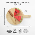 Le Toy Van - Wooden Chopping Board and Super Food Set | Perfect for Supermarket, Food Shop or Cafe Pretend Play – Suitable for Boys & Girls Age 24+ Months