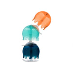 Boon Jellies Suction Cup Bath Toys - Bathtub Baby Sensory Toys - Jellyfish Suction Toys for Bath Time - Navy/Coral - Baby and Toddler Bath Toys - 9 Count - Ages 12 Months and Up