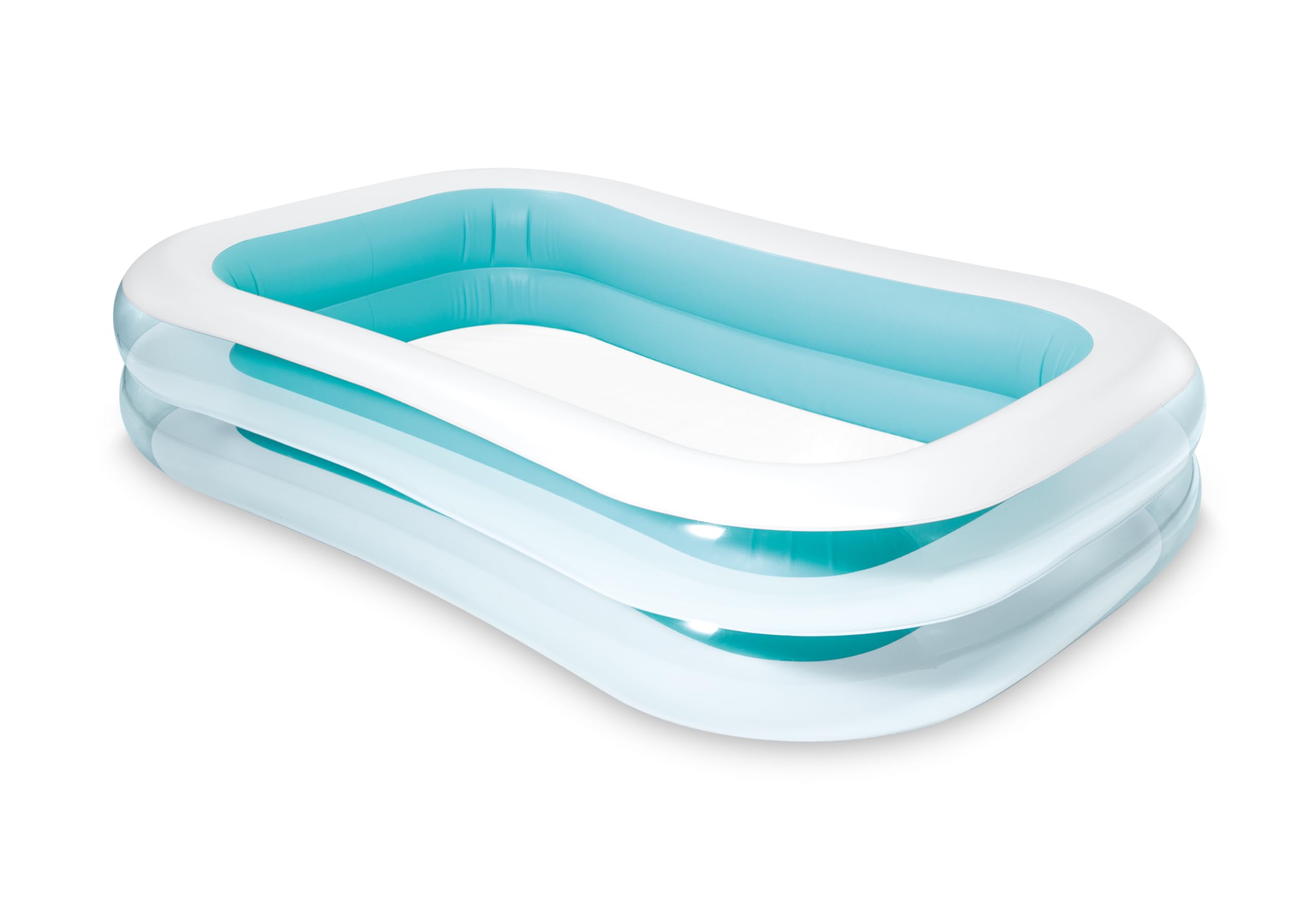 INTEX 58484EP Swim Center Inflatable Family Pool: 277 Gallon Capacity – 120" x 72" x 22" – Blue