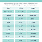 Little Sleepies Zippy Baby & Toddler Pajamas - Bamboo Viscose Sleeper for Boys and Girls, Newborn Sleeper w/ 2-Way Zipper w/Mitten Cuffs, Made From Viscose from Bamboo, Bananas, Preemie