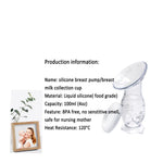 CMBEAR Manual Breast Pump,4oz 100ml Food Grade Silicone,Soft and Comfortable Breast Milk Collection, Nusring Care for Breast Feeding Mom…