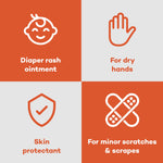 Dealmed A&D Ointment | Diaper Rash Cream for Baby with Vitamins A & D | Moisturizing Skin Protectant | Soothes and Nourishes | Healing Ointment for Dry and Cracked Skin (144 Packets/Box, Pack of 1)