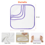 FAMOPLAY 54 Packs Flannel Reusable Baby Wipes with Blue Wipes Dispenser, Reusable & Natural Skin-Friendly Cloth Baby Wipes, Body Face Hand Washcloth Essential for Cloth Diapers