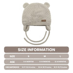 Duoyeree Kids Baby Hat Soft Warm Cable Knit Beanie Toddler Girl Fall Winter Hats(Apricot,0-6 Months)