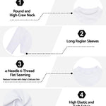 babygoal Baby White Long Sleeve Rash Guard Shirt with UPF 50+ Sun Protection for Baby Toddler Boy & Girl Beach Pool Swimming SY18-18-24M-B