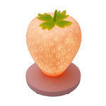 LVOERTUIG Strawberry Night Light, Cute Silicone Strawberry Lamp, LED Cute Night Light, Bedside Color Changing Lamp, 3 Modes Touch for Birthday, Christmas