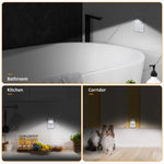 LuxLumin LED Night Lights Plug into Wall with Smart Dusk-to-Dawn Sensor, Automatically Turn on and Off,Night Light for Kids,Bedroom,Bathroom,Stairs,White, 4 Packs