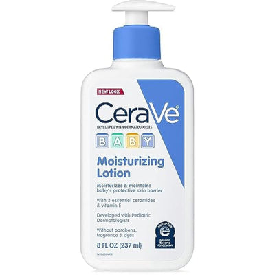 CeraVe Baby Moisturizing Lotion bottle on a white background