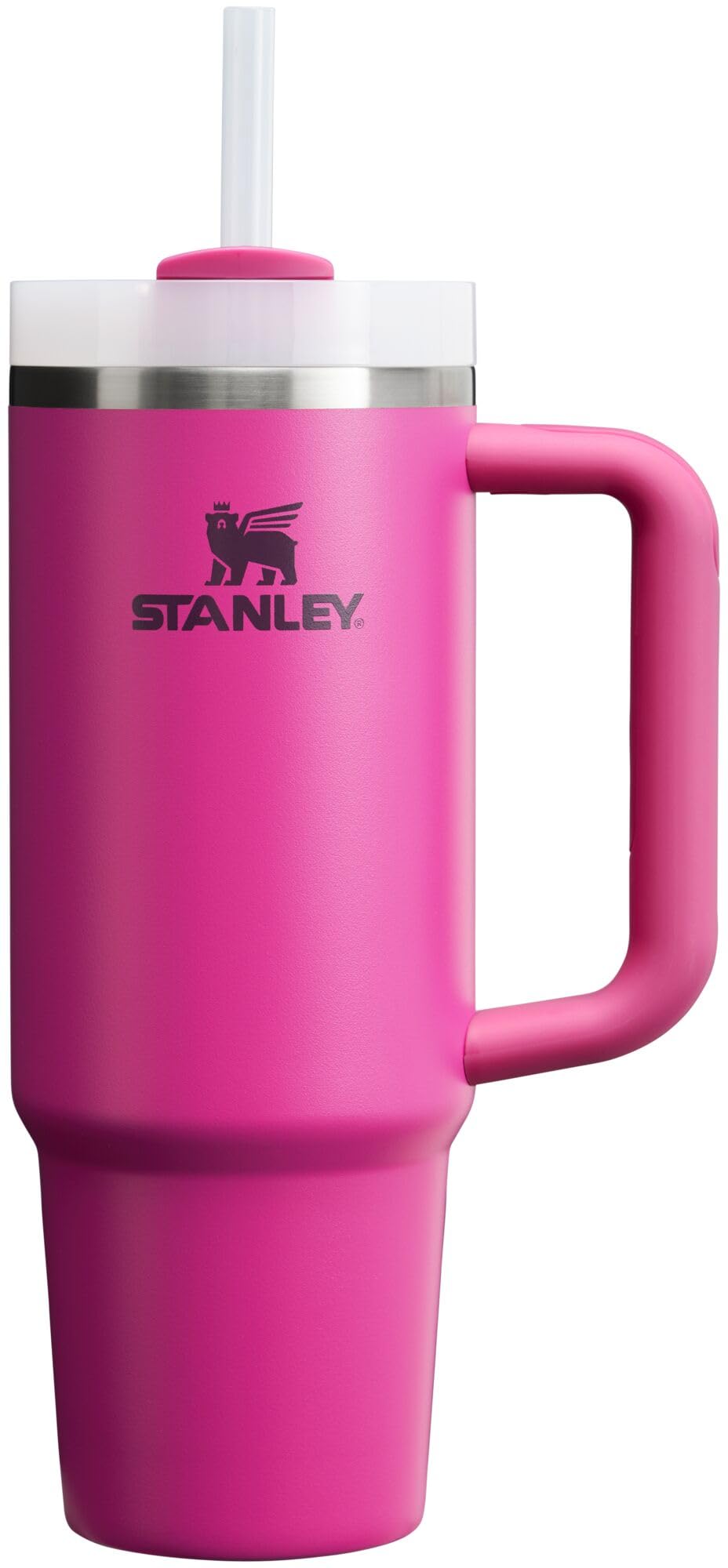 Stanley Quencher H2.0 FlowState Stainless Steel Vacuum Insulated Tumbler with Lid and Straw for Water, Iced Tea or Coffee, Smoothie and More, Rose Quartz 2.0, 30 OZ / 0.89 L