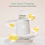 Momcozy Bottle Warmer, Fast Bottle Warmers for All Bottles with Timer, Accurate Temperature Control and Automatic Shut-Off, No Lid Required for Heating, White-Gray