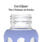 Lifefactory Glass Baby Bottle with Protective Silicone Sleeve and Stage 2 Nipple Blueberry 9 Oz (LF110020C4)