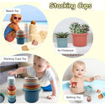 Cosaway Baby Stacking Nesting Cups Toys for Baby 6 to 12 Months, Montessori Toys for Toddler Gifts 1 2 3 Year Old