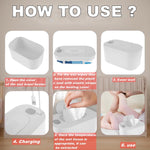 Portable Baby Wipe Warmer，Wipe Warmer and Baby Wet Wipes Dispenser to Even Heating, Wipe Heater with Temperature Display, Diaper Wipe Warmers for Home Car Travel Newborn Baby (Pink)