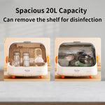 Baby Bottle Sterilizer and Dryer – UV Sterilizer 20L Large Capacity, Hot Air Drying, UV Sanitizer Box, No Need to Clean Regularly.UV Light Sanitizer Box .Sanitizer Machine.