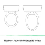 Ingenuity: ity by Ingenuity Flip & Sit Potty Seat (White) – Easy to Set Up & Remove Potty Training Seat That Attaches to Adult Toilet Seat