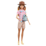 Barbie Careers Doll & Accessories, Zoologist Wearing Removable Outfit with Hat, Clipboard & Koala Figure That Can Hold Doll's Arm