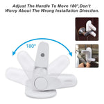 Matenf Childproof Door Lever Lock (2 Pack) Prevents Toddlers Pets From Opening Doors, Door Handle Lock for Babyproofing, Durable Safe ABS Material Strong Adhesive, No Drill Tool Needed Easy to Install