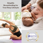 HAAKAA Shell Wearable Hands-Free Manual Breast Pump/Milk Collector (2.5 oz/75 ml, 4 oz/120 ml) – Medical-Grade Silicone – Compact, Portable & Discreet – Leak-Proof Valve